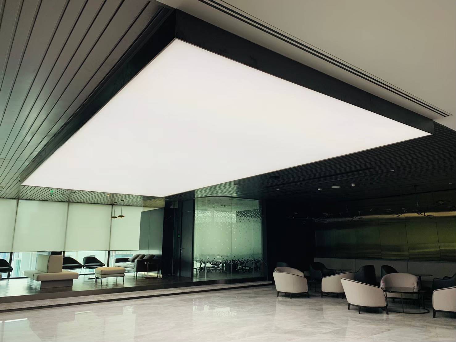 Luxury residence at dusk